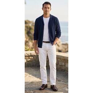 Joe's Jeans The Brixton Straight Narrow White Jeans Mens 31 Soft Promodal EUC